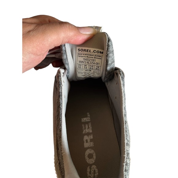Sorel Women’s Out N About Plus Gray Waterproof Sneakers Size 9.5 - Picture 8 of 9